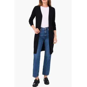 Halogen Open Front‎ Longline Cardigan Rich Black Size Medium NWT